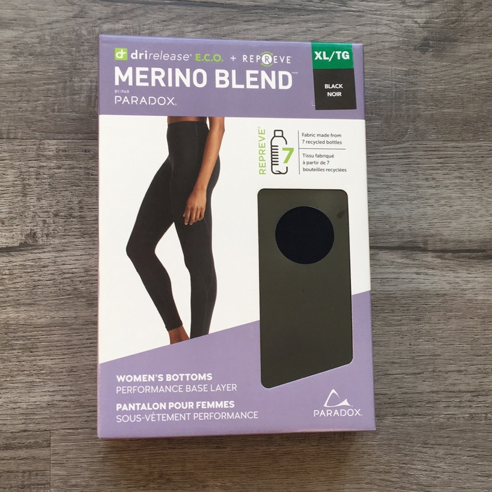 Paradox - Merino Blend Women’s Base Layer Bottom - Black
